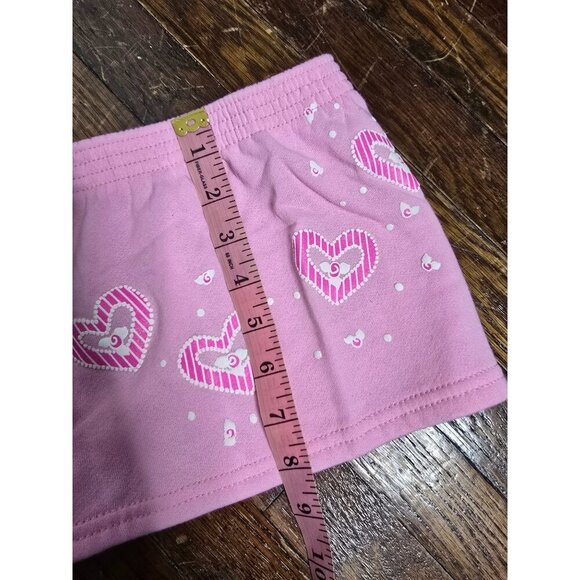 Vintage 80s Andover Togs Pastel Pink Hearts Skirt 2T - Picture 7 of 10